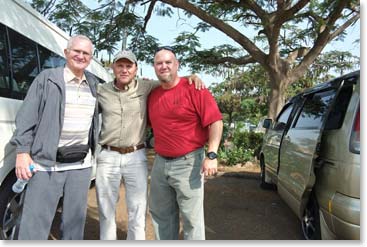 Wally, Doc and Steve reunite in Arusha. It has been 5 years since Doc and Steve were last here.