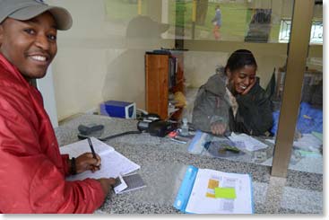 Arnold is using our prepaid cards to transfer the fees our fees to Tanzania  National Parks.