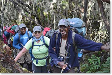 We’ve learned these first two days on the trail that Valentine and John will be inseperable.