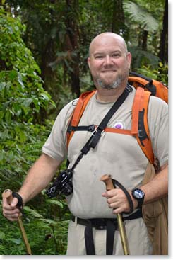 Steve on the trail