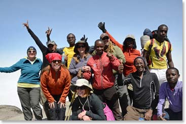 Team photo on the top!