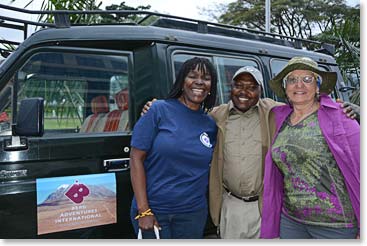Rita and Valentine looking forward to their safari.