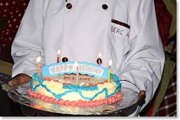 Then the cake came.