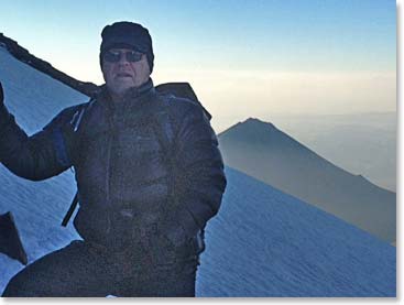 Chet getting close to the summit