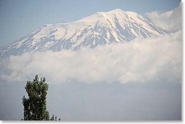 Ararat, a mountain of mystery and massive size. Can you believe we walked all the way down in one day after our morning summit?