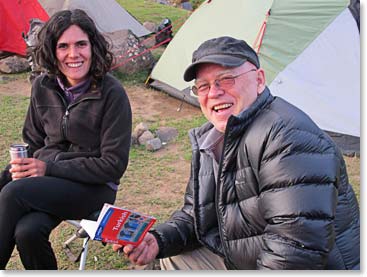 At camp we found time for Turkish lessons.
