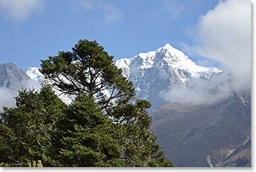 There is beauty in every direction from Tengboche.  This is looking toward the Gokyo Valley.