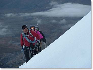 Osvaldo leading the team to the summit