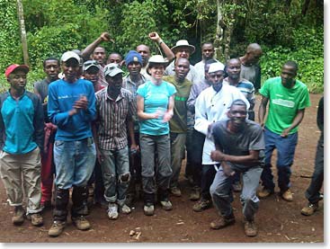 Group shot of the BAI team with Janet and Bruce