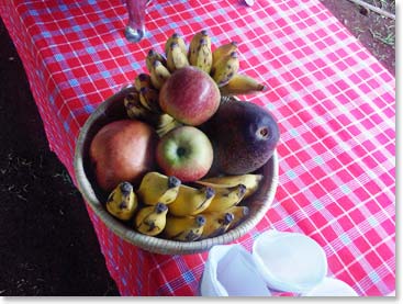 Local fruit to snack on