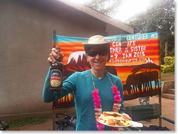 …and some Kilimanjaro beer