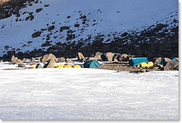 The unique experience of sleeping inside the crater