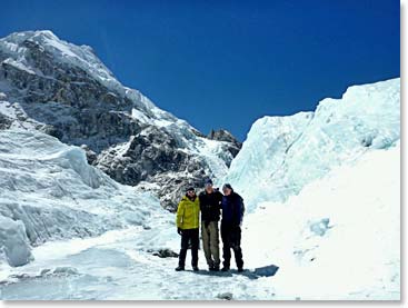 The Icefall team, ready to go, at 6:30 AM
