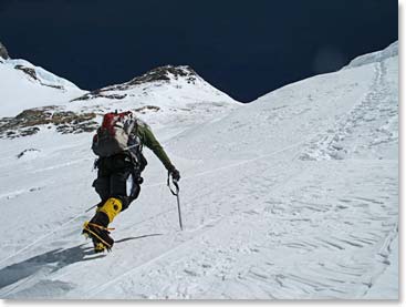 The beautiful approach to Camp III