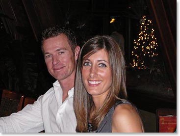 Heather and Todd off the mountain