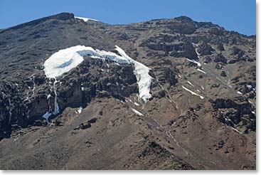 Spectacular view of the Little Penck Glacier