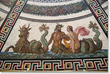 Mosaic work in Roman Style at the Hermitage