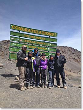 The Berg Adventures team at Stella Point