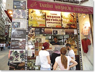 We even found a shop along the road that only sells chocolate…yum!
