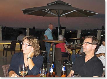 Roxanne and Clayton enjoying a wonderful evening in Istanbul