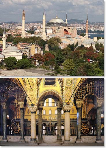 The Hagia Sofia is a structure of architectural wonder in Istanbul.