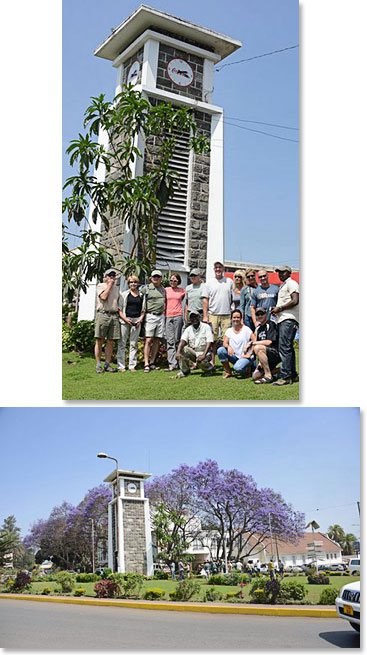 The clock tower in the center of Arusha is mid-way between Cairo and Capetown – exactly in the middle of Africa North to South