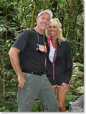 Greg and Nancy in the forest