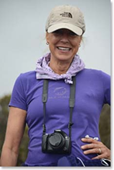 Nannette along the trail