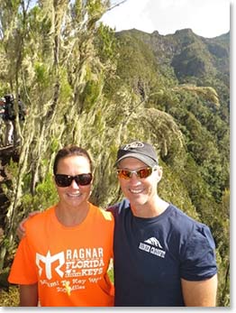 Susan and Todd stop for a photo