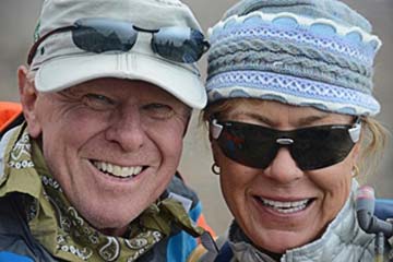 Dale and Nanette looking great at high altitude