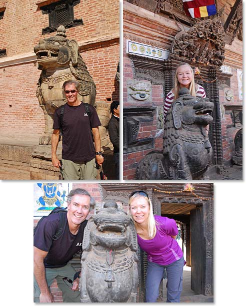 The Sellers with the various statues that adorn the streets and temples 