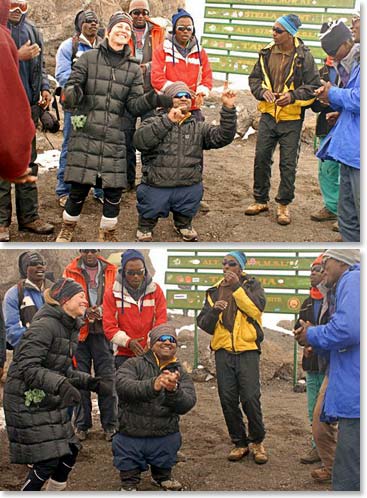 It is time to celebrate at 19,340ft (5,894m)