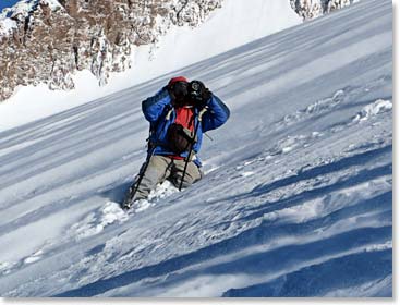 We’d last seen him crouched in the snow high on Elbrus.
