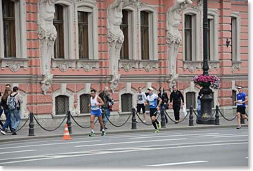 Berg Adventures climbers are always in St. Petersburg during the annual “White Nights” race. Our own climber Micheline completed the 10 KM race.