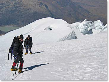 Today was a great day to practice some mountaineering skills like route finding
