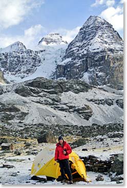 Dave at Condoriri Base Camp