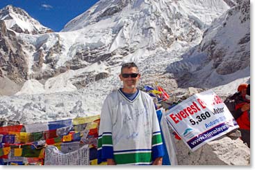 Ken at Everest Base Camp