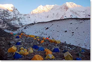 Many tents at base camp!