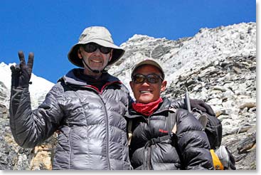 Frank and Jatha on summit day