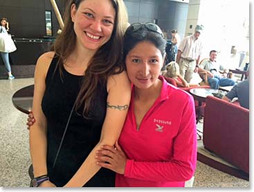 Two lovely ladies; Leah and Maria