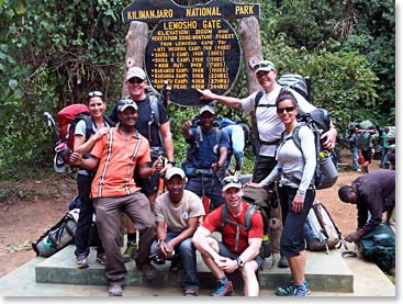 An excited team ready to begin their adventure