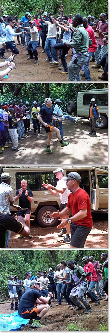 The team meets their crew and gets a true Berg Adventures welcome. Our climbing group gets right into the action!