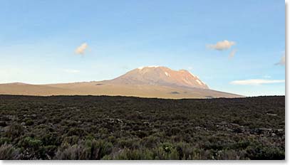 The first view of Kilimanjaro