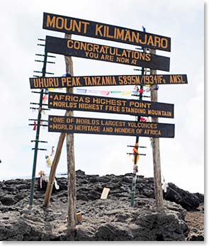 Then we kept going for another hour and we reach Uhuru Peak, Africa’s highest point at 5,895m ( 19,341ft.)
