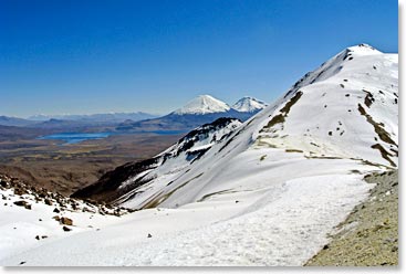 Awesome views as we climbed up to high camp