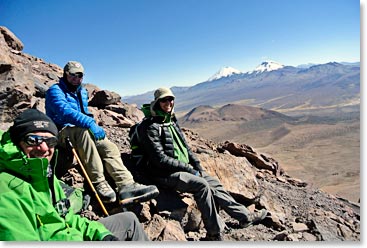 The team on summit day