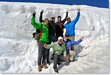 An awesome climbing team