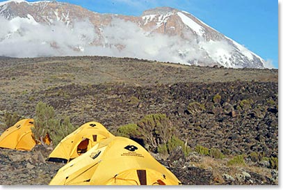 The beautiful Shira Camp