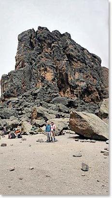 William and Barbara at the Lava Tower