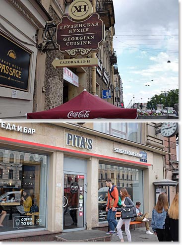 Many restaurants